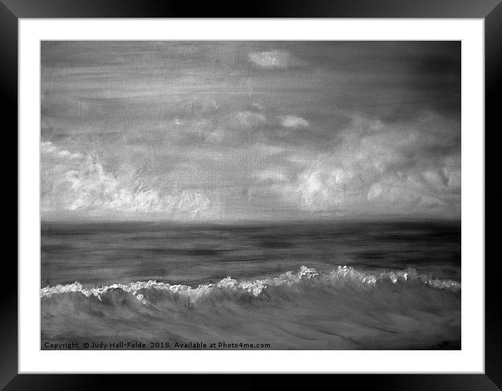Summer Dreams in black and white Framed Mounted Print by Judy Hall-Folde