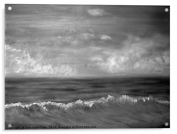 Summer Dreams in black and white Acrylic by Judy Hall-Folde