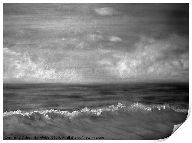 Summer Dreams in black and white Print by Judy Hall-Folde