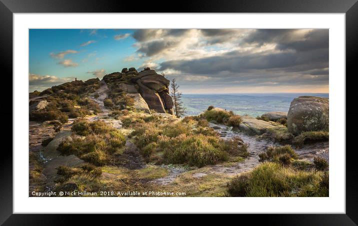 On top of the Roaches, Peak District, UK Framed Mounted Print by Nick Hillman
