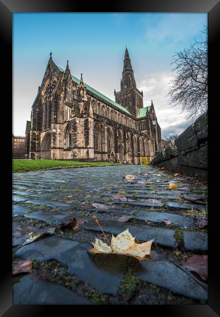 Glasgow Cathedral Cobbles Framed Print by George Robertson