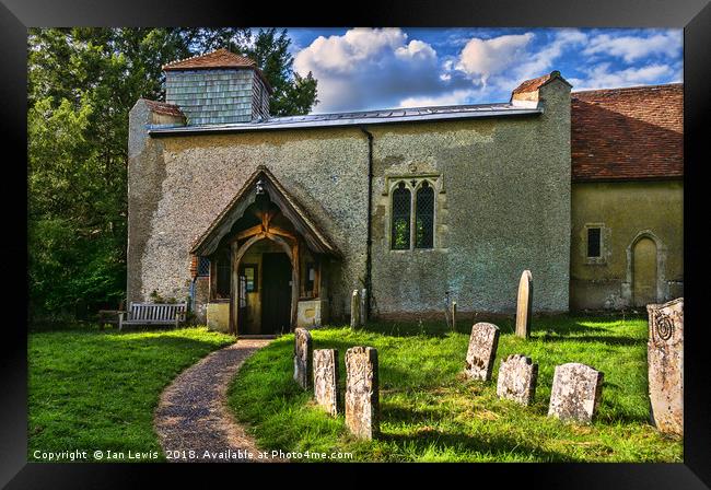 Tranquil Beauty of Ibstone Church Framed Print by Ian Lewis