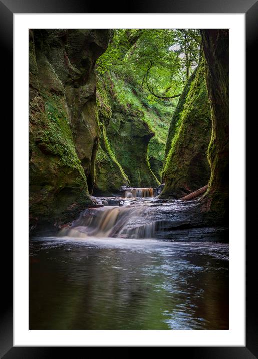 Finnich Glen Gorge Framed Mounted Print by George Robertson