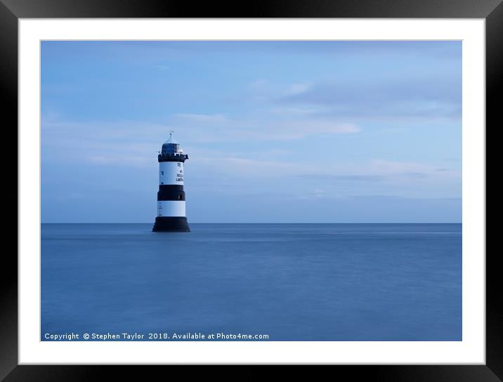 Penmon Lighthouse Framed Mounted Print by Stephen Taylor