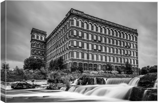 Old J&P Coats Anchor Thread Mill on River Cart, Pa Canvas Print by George Robertson