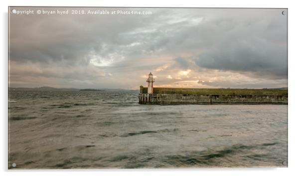 Burntisland Harbour Acrylic by bryan hynd