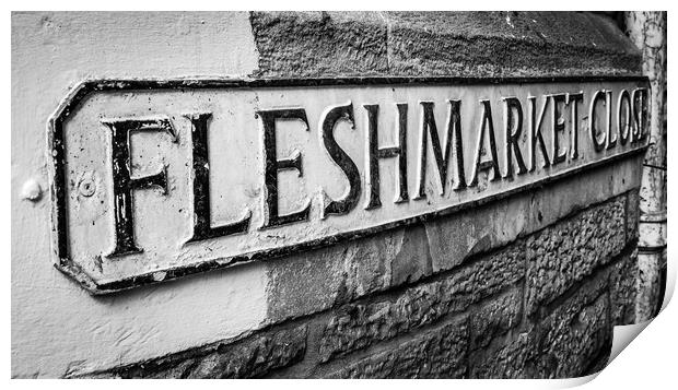 Fleshmarket Close Print by George Robertson