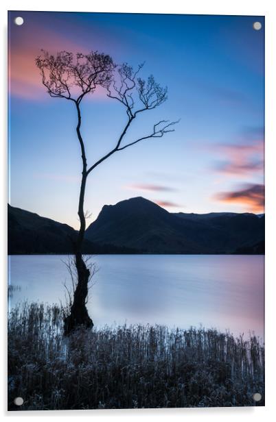 Sunrise at Buttermere Acrylic by George Robertson