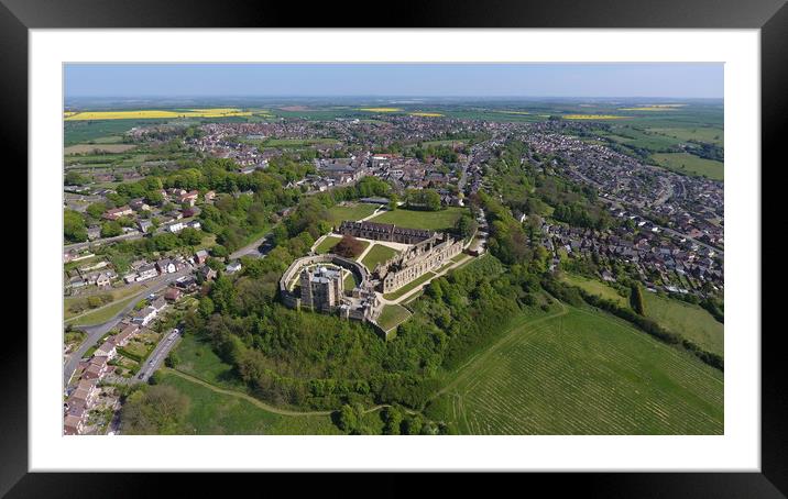 Bolsover Castle at summer time Framed Mounted Print by lee retallic