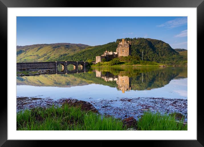 Eilean Donan reflection Framed Mounted Print by Michael Brookes