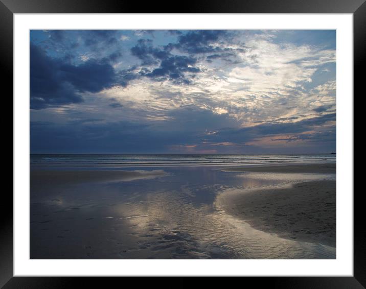 After the Rains - a Cornish Sunset Framed Mounted Print by Colin Tracy