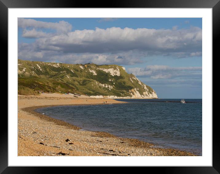 White Nothe and Ringstead Bay, Dorset, UK Framed Mounted Print by Colin Tracy
