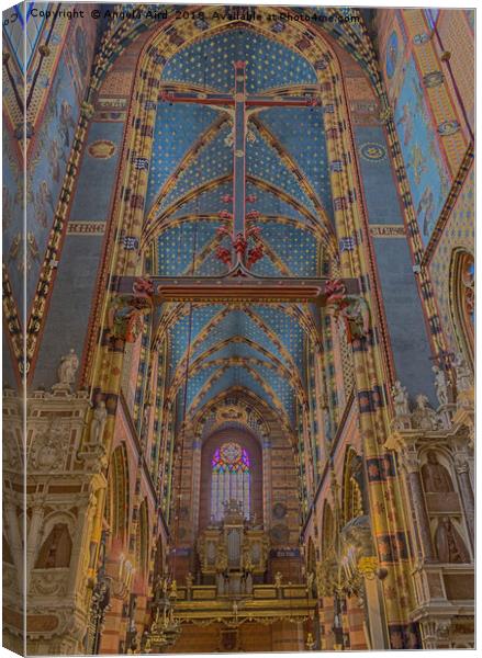 St. Mary's Basilica. Canvas Print by Angela Aird