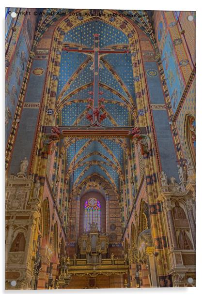 St. Mary's Basilica. Acrylic by Angela Aird