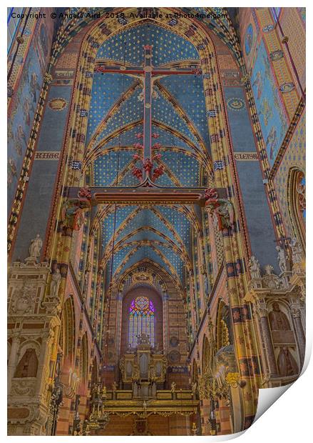St. Mary's Basilica. Print by Angela Aird
