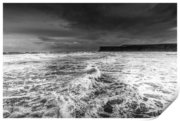 Saltburn by the Sea Seascape Print by Phil Page