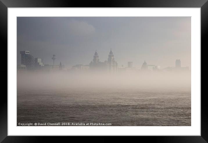 Liverpool Waterfront     Framed Mounted Print by David Chennell