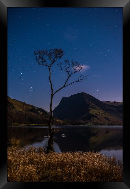 Buttermere by Starlight Framed Print by George Robertson