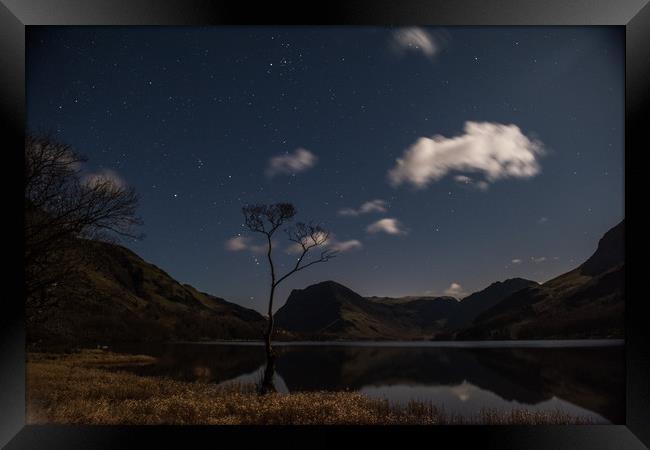 Buttermere by night Framed Print by George Robertson
