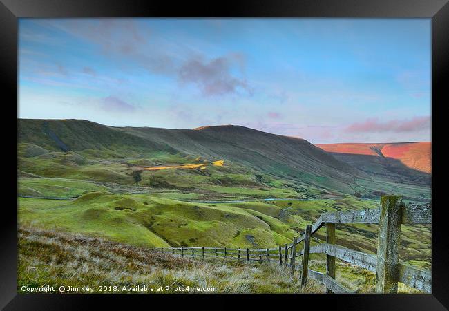The Great Ridge from Mam Tor Framed Print by Jim Key