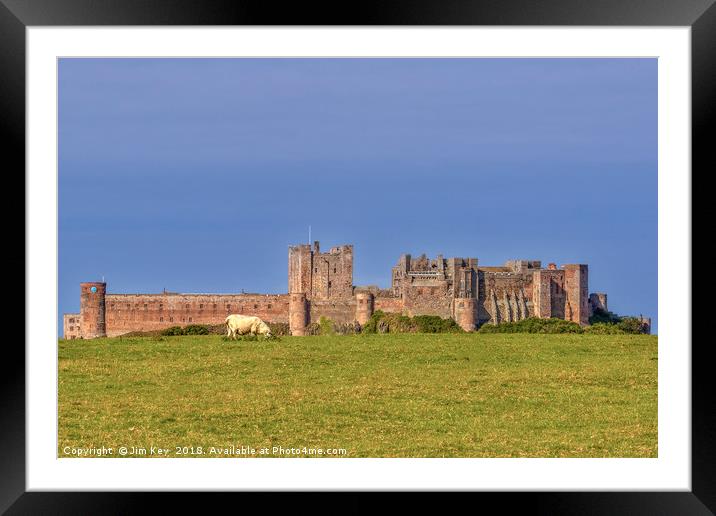 Bamburgh Castle  Northumberland Framed Mounted Print by Jim Key