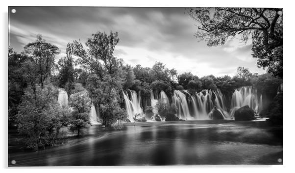 Kravice Waterfalls Acrylic by George Robertson