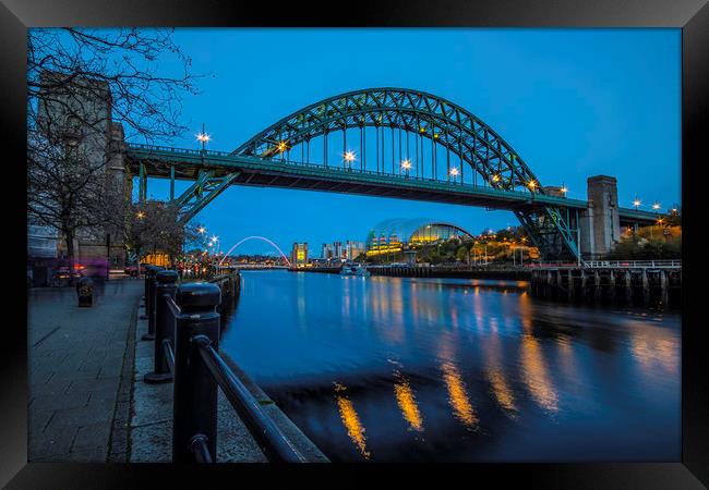 Tyne Bridge in Newcastle upon Tyne Framed Print by Phil Page