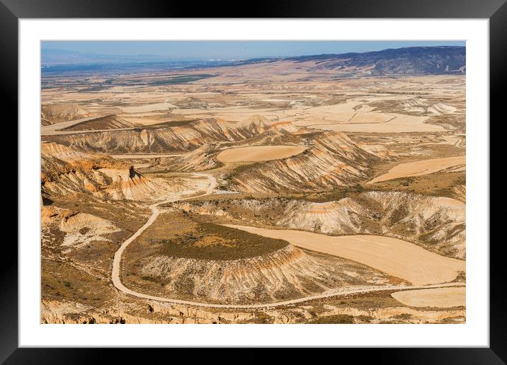 Desert landscape Framed Mounted Print by Genevieve HUI BON HOA