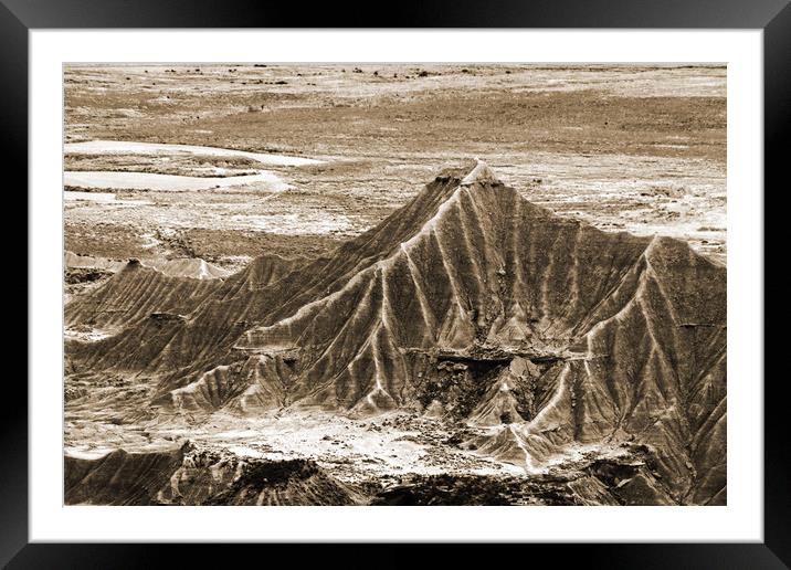 Mineral desert in Spain Framed Mounted Print by Genevieve HUI BON HOA