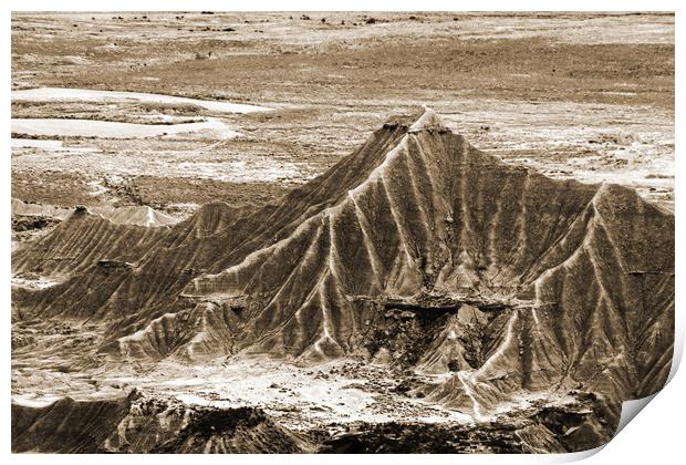 Mineral desert in Spain Print by Genevieve HUI BON HOA