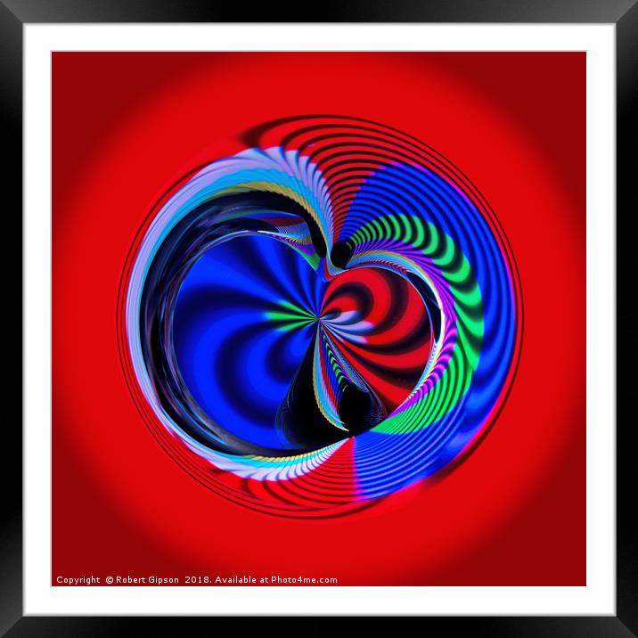 Colours of the sphere Framed Mounted Print by Robert Gipson