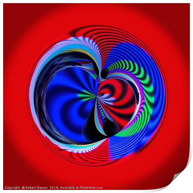 Colours of the sphere Print by Robert Gipson