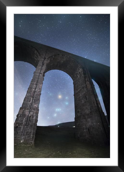 Orion from Ribblehead Viaduct Framed Mounted Print by Pete Collins