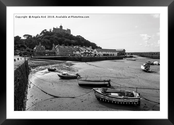 St Michael's Mount. Framed Mounted Print by Angela Aird