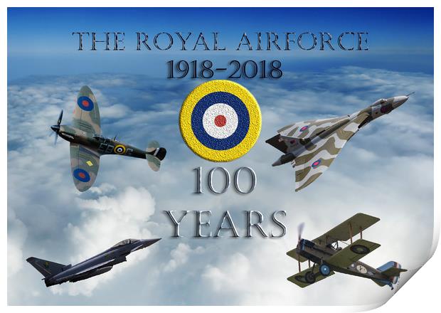 A 100 years (with Vulcan)  Print by Stephen Ward