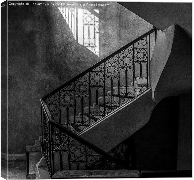 The Staircase Canvas Print by Fine art by Rina