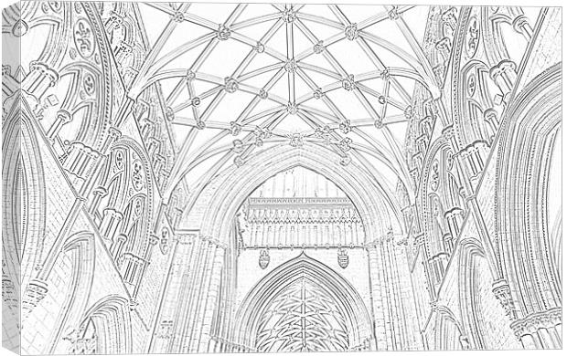 York Minster Sketch Canvas Print by George Young