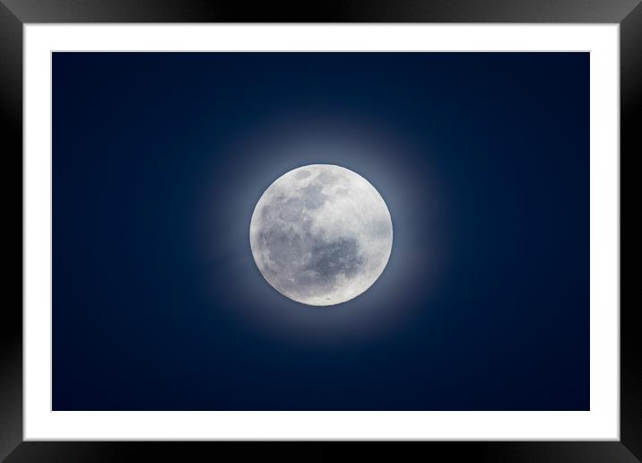 Full moon Framed Mounted Print by Villiers Steyn