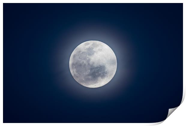 Full moon Print by Villiers Steyn