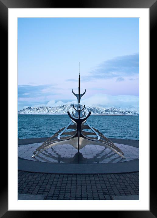 Sun Voyager, Reykjvik, Iceland Framed Mounted Print by David Tanner