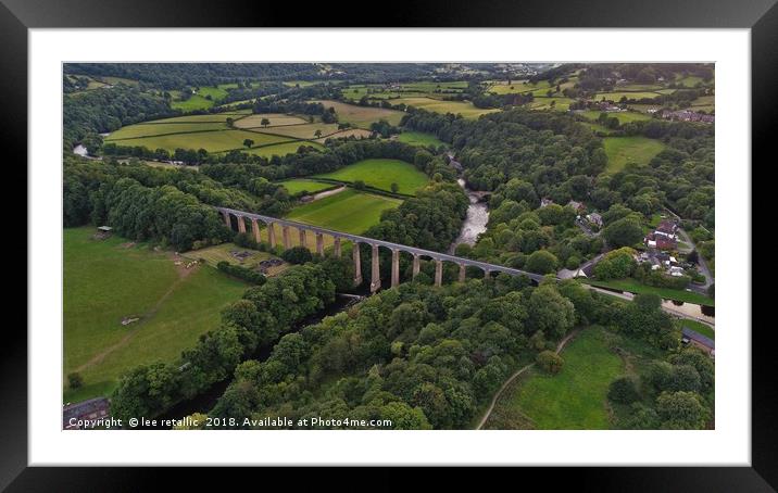 Pontcysyllte Aqueduct North Wales Framed Mounted Print by lee retallic