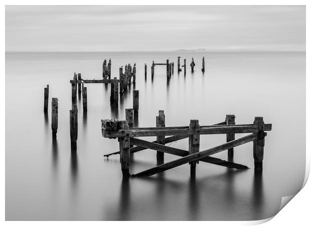 Swanage Old Pier Print by keith mitchell