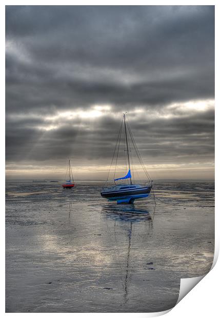 High and Dry Yachts Southend Print by Chris Thaxter