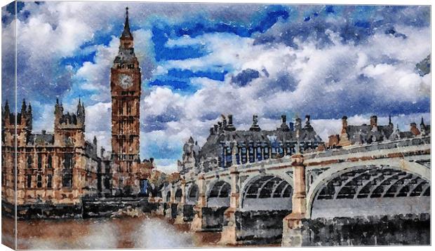 London Bridge Print.. Canvas Print by Tanya Hall