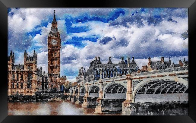 London Bridge Print.. Framed Print by Tanya Hall