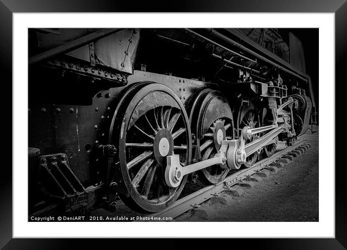 Strong wheels Framed Mounted Print by DeniART 