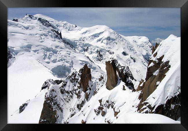 Mont Blanc Framed Print by Linda More