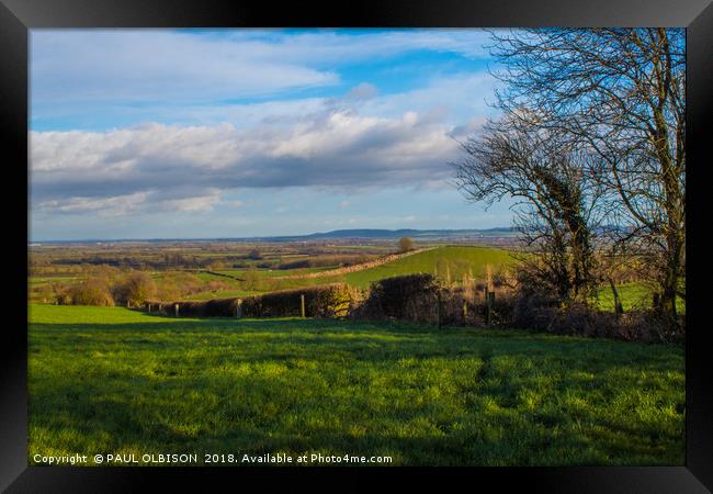 The vale of belvoir Framed Print by PAUL OLBISON