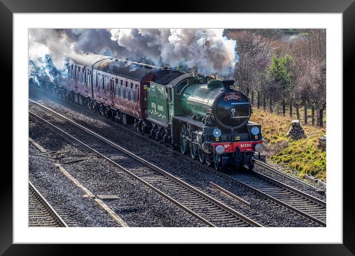 Steam engine Mayflower 61306 Framed Mounted Print by Tony Bates