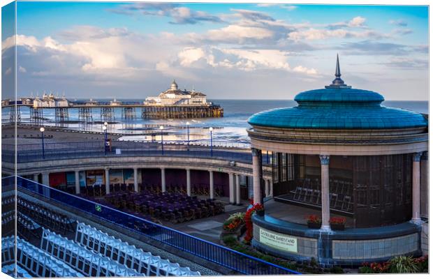 Eastbourne pier and bandstand Canvas Print by Tony Bates